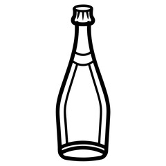 Champagne Bottle Vector