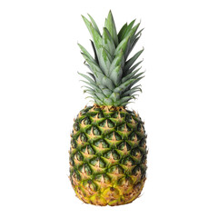 Fototapeta premium Ripe Pineapple on Black: Tropical Fruit, Freshness, and Healthy Eating