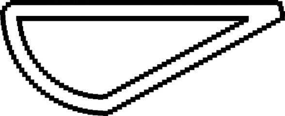 Triangle pixel geometric 8 bits