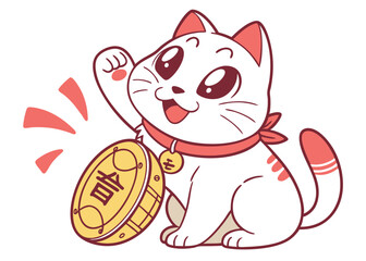 cute-smiling-japanese-lucky-cat--maneki-neko--hold.eps