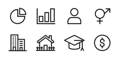 Simple Line Icons Charts, Demographics, and More