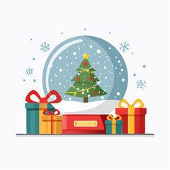 christmas tree with gifts