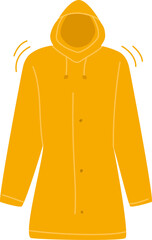 Rain clothes. Doodle art.