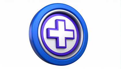 Obraz premium Health 3D rendered icon i