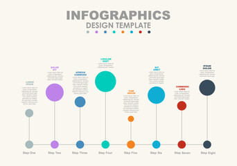 Infographic design template with place for your data. Vector illustration.
