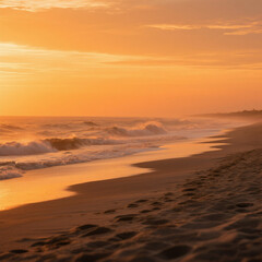 Obraz premium sunset at the beach 0019