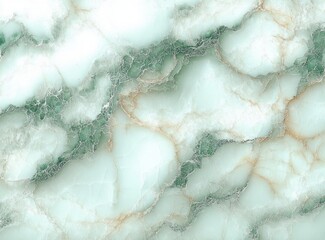 Close-up view of a smooth marble surface with intricate green and light brown veining creating a natural organic pattern