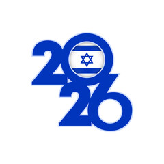 2026 banner with Israel flag inside.