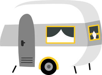 여름 방학 캠핑카 드로잉 스티커(summer vacation camping car drawing sticker)