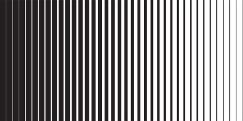 Halftone gradient lines Comic black vertical parallel stripes Fight design Manga or anime speed graphic screen tone Isolated object on white background vector illustration
