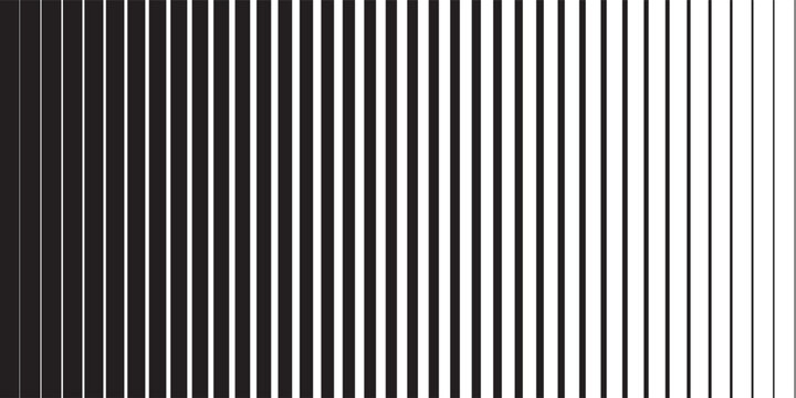 Halftone gradient lines Comic black vertical parallel stripes Fight design Manga or anime speed graphic screen tone Isolated object on white background vector illustration