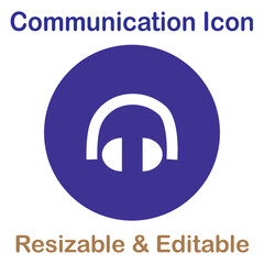 Obraz premium communication icon, communication icon vector, communication icon symbol, icon, symbol, illustrator 