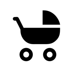 Baby stroller icon vector illustration