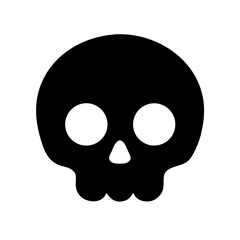 Cartoon skull icon vector illustration
