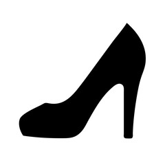 High heel shoe icon vector illustration