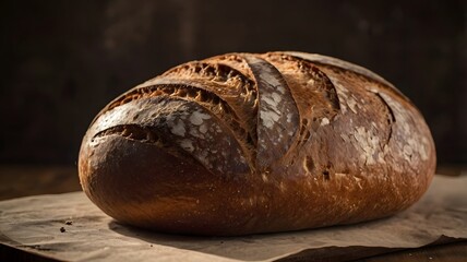 Artisan loaf of freshly baked bread