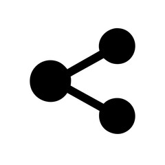 Network node icon vector illustration