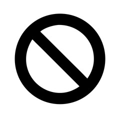 Prohibited icon vector illustration