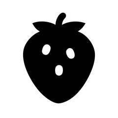 Strawberry fruit symbol icon vector illustration