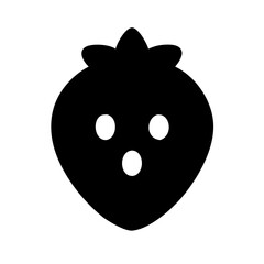 Strawberry fruit symbol icon vector illustration