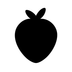 Strawberry fruit symbol icon vector illustration