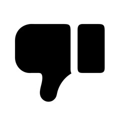 Thumbs down icon vector illustration