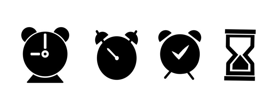 vector illustration of a  alram clock