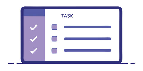 Digital task list app interface design checklist