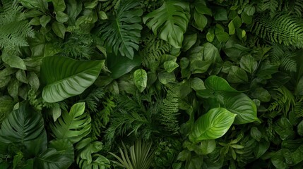 A captivating close-up image showcasing a lush arrangement of vibrant green leaves, symbolizing growth, vitality, and the abundance of nature and its beauty.