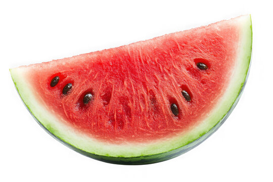 Juicy watermelon slice png image, fresh summer fruit, healthy food, watermelon seeds, red fruit, vector graphics, isolated on transparent background