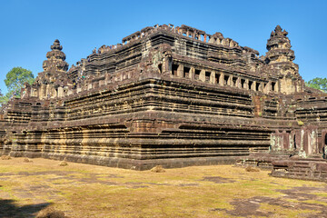 Siem Reap, Cambodia, 12 Jan 2024: Baphuon is a temple complex in the center of Angkor Thom, built in the middle of the XI century (1060) during the reign of Emperor Udayadityavarman II.