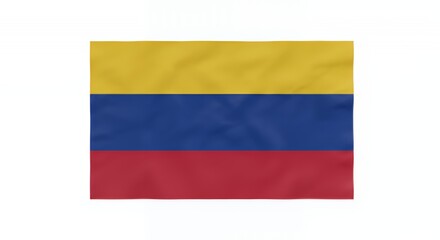 Fototapeta premium Colombia's Vibrant Flag: A Crisp, Detailed Image