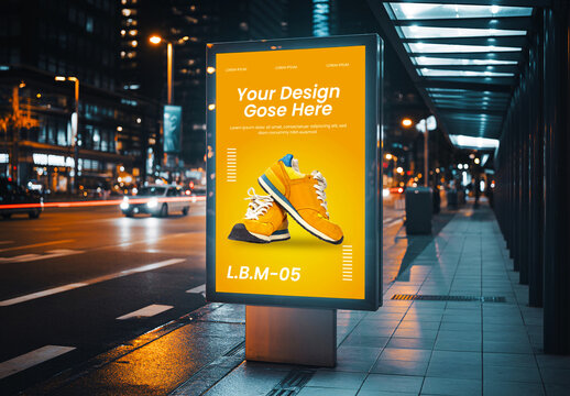 Citylight Poster Advertising Billboard Mockup