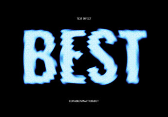 Glitchy Neon Text Effect