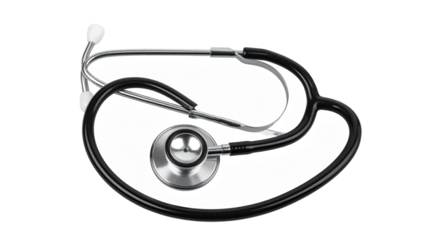 stethoscope isolated on white background.