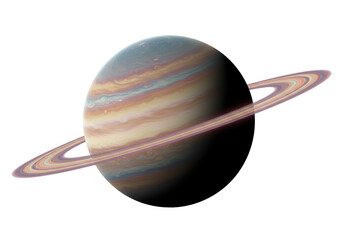 Isolated Detailed Gas Giant Planet with Prominent Rings © Nicolas