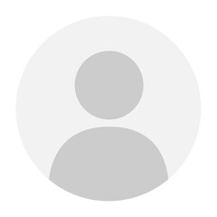 Flat illustration in grayscale. Avatar, user profile, person icon, gender neutral silhouette, profile picture. Suitable for social media profiles, icons, screensavers and as a template.