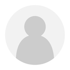 Flat illustration in grayscale. Avatar, user profile, person icon, gender neutral silhouette, profile picture. Suitable for social media profiles, icons, screensavers and as a template.