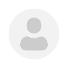 Flat illustration in grayscale. Avatar, user profile, person icon, gender neutral silhouette, profile picture. Suitable for social media profiles, icons, screensavers and as a template.