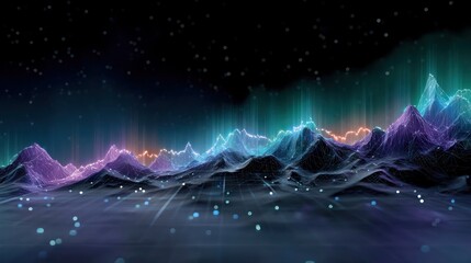 Abstract AI dashboard with colorful stone texture background, neon laser grid overlay, cyber business theme