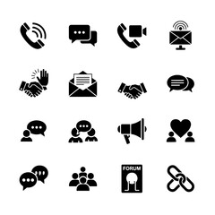 social media icons set