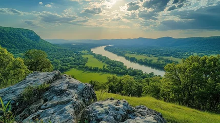 Selbstklebende Fototapeten Exploring Summer Landscapes for Nature Adventures, Scenic Views, and Travel © Qazi Sanawer