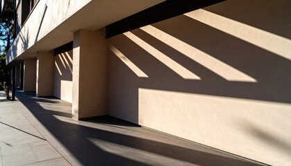 Obraz premium Modern Building Façade with Light and Shadow