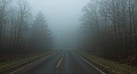 Obraz premium Mist floods tunnel where technician once sent final encrypted warning message