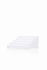white props for product shoot with white background