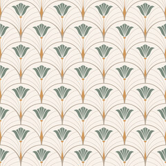 Seamless pattern in Art Nouveau style. Vector pattern for wallpaper, packaging, textile
