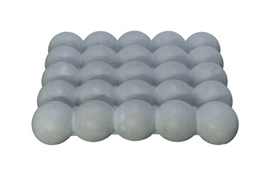 Concrete template podium pedestal for show cosmetic or skin care products display on transparent background png file