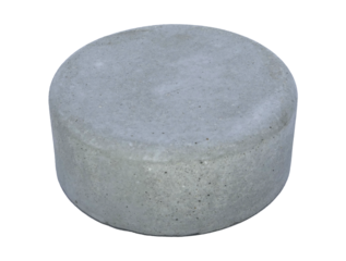 Concrete template podium pedestal for show cosmetic or skin care products display on transparent background png file