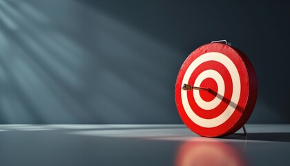 minimal illustration of briefcase and target symbol, goal oriented planning, dramatic lighting, professional photography, ultra sharp, 8k, no text, no logo