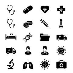 medical icons set
